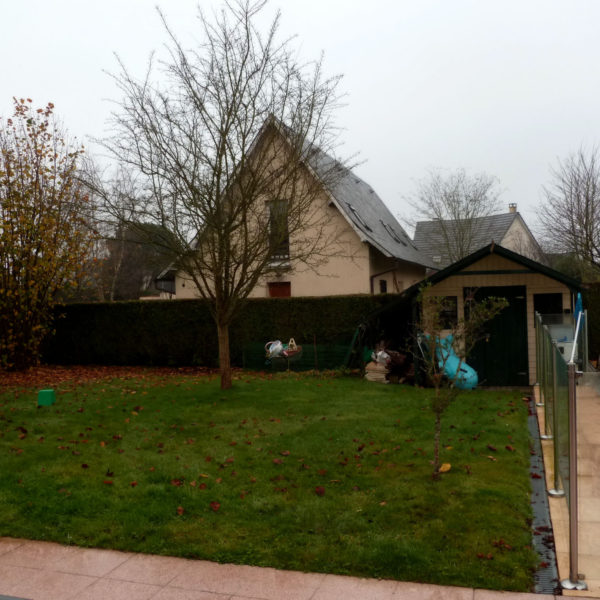 Avant (before) – Le jardin - Végétal & minéral en harmonie - Vert Iris
